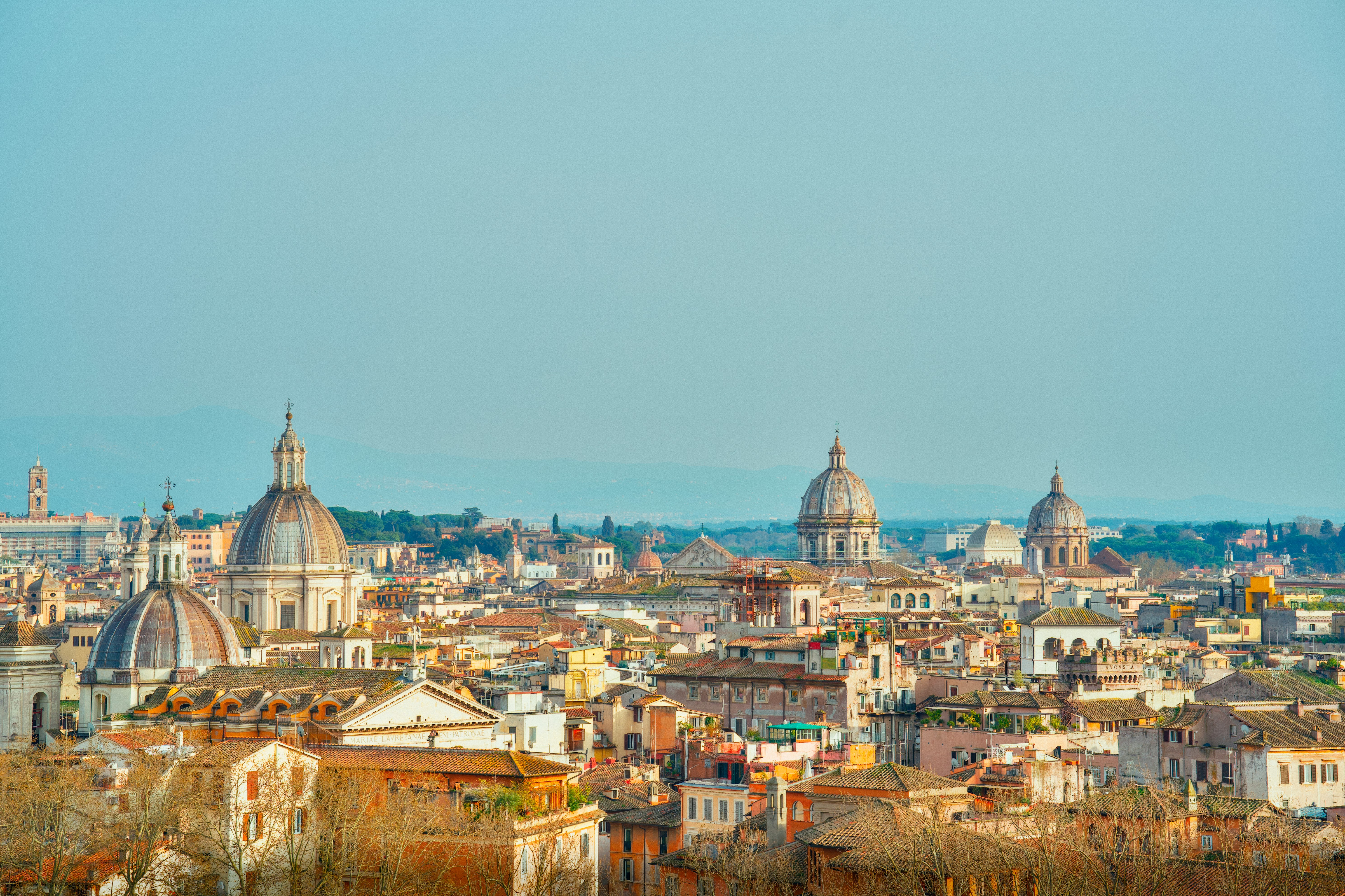 Beautiful view of Rome Italy
