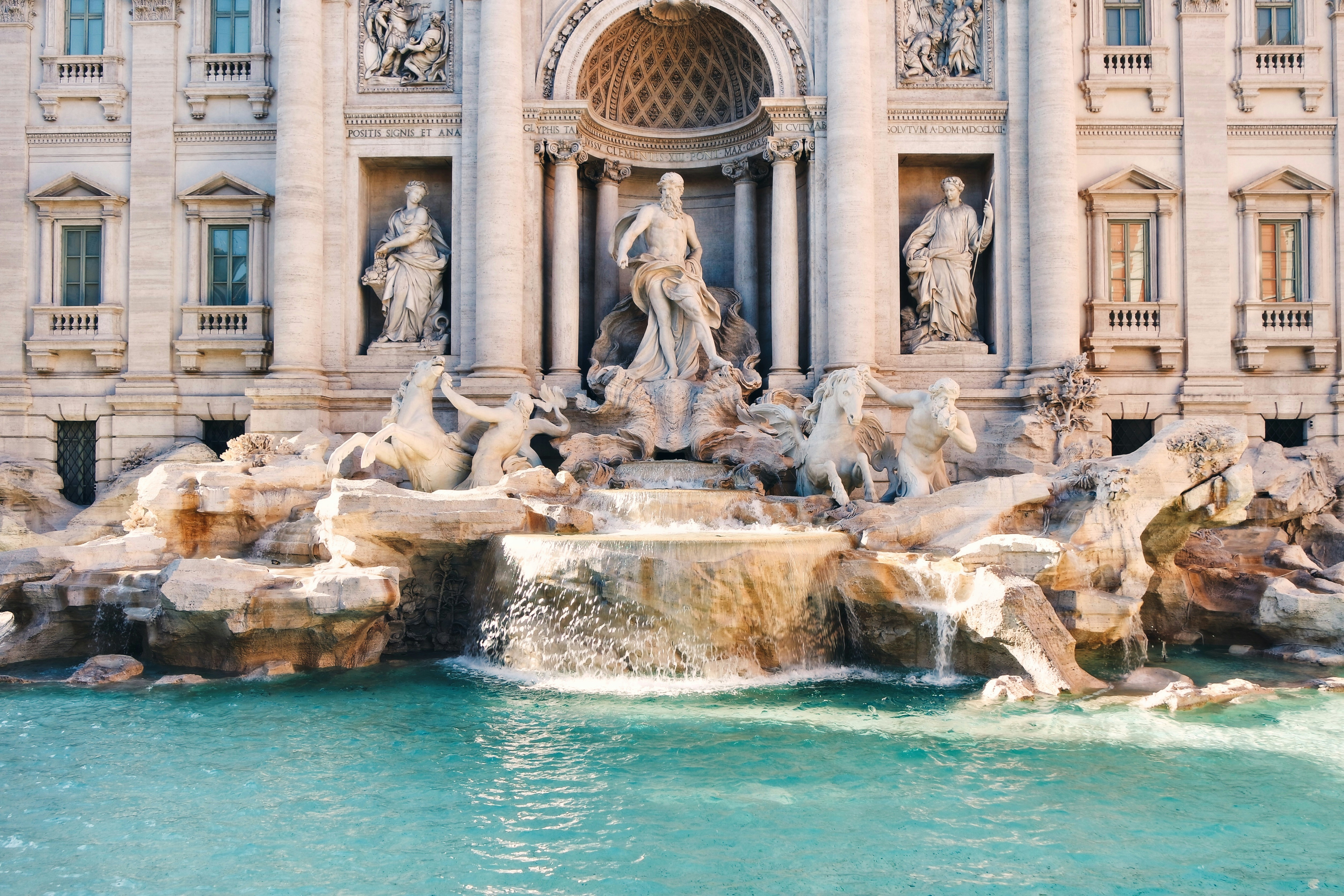 Trevi Fountain in Rome Italy