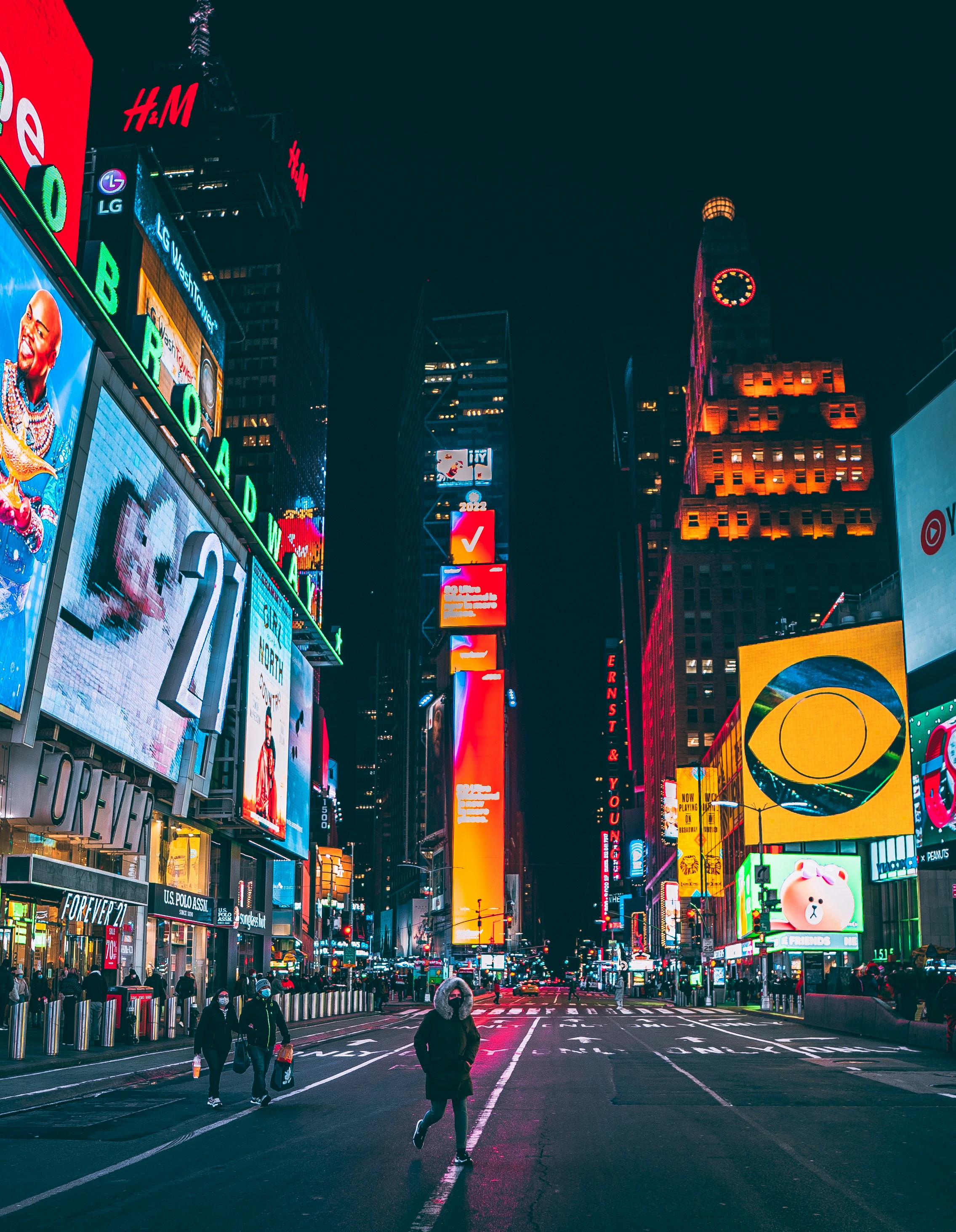 Times Square New York City at night